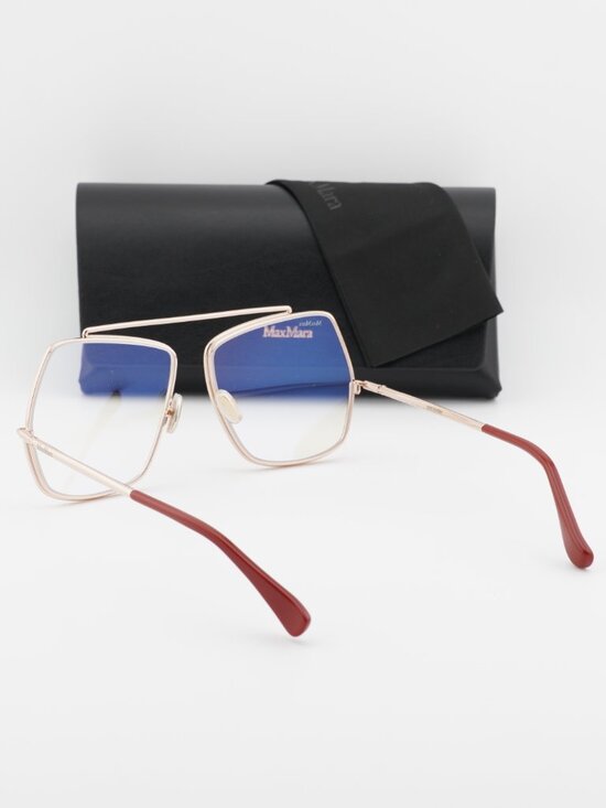 Max Mara MM5118-B 028 Square Eyeglasses - Rose Gold 58mm main image 7